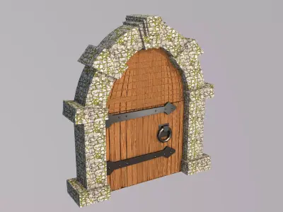 Medieval Door 3D model