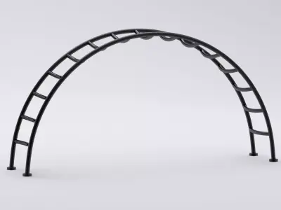 Playground Climber black 3D model