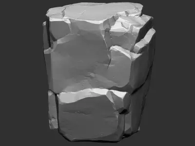 3D Mountain rock Zbrush sculpt 3D model