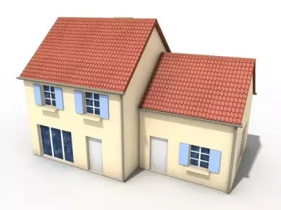 Simple house 3D model