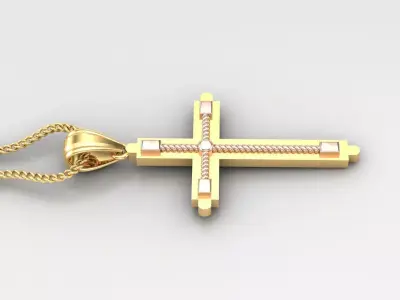 Cross Light Gold 4CP072 3DM STL 3D model