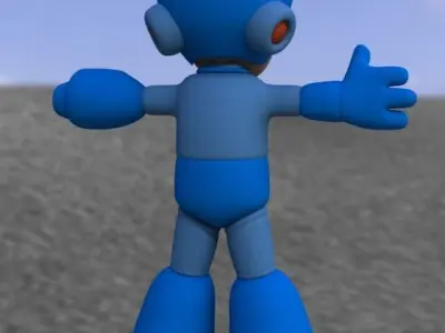 Classic Megadude - lowpoly 3D model