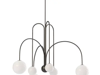 Comet Chandelier 3D model