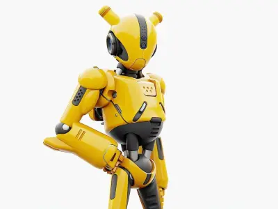 ANDROID XENON-B   RIGGED 3D model