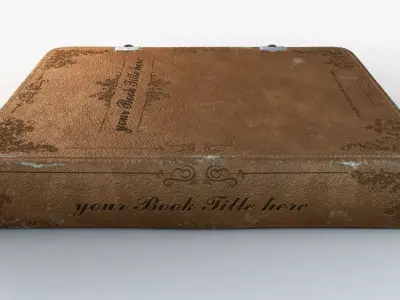 OLD Book 1 Rigged Animated 8K PBR Textures Low-poly 3D model