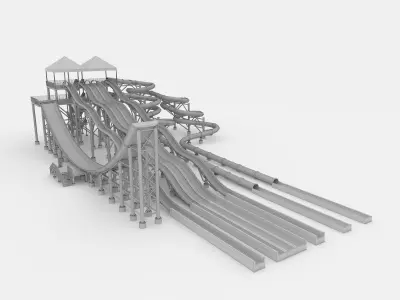 Waterpark Slide 12 3D model