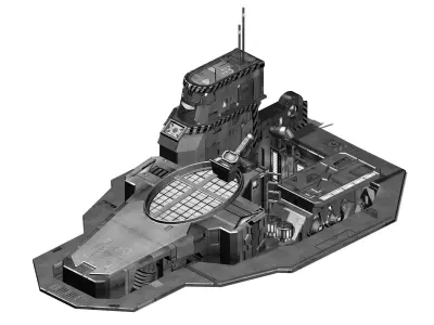Space Station - Ground Functional Objects 03 3D model