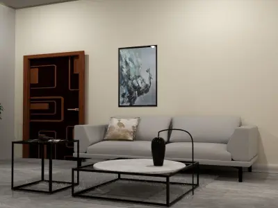 modern bedroom 3D model