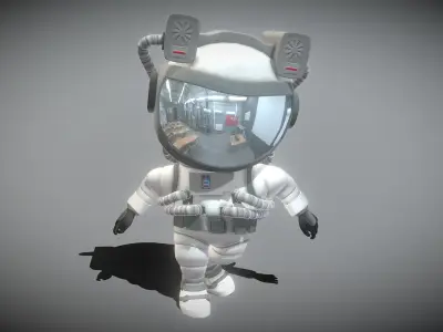 Astronaut in space suit 3D model