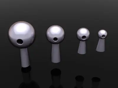 BEAD CHARM LINK MIXSIZE 3D print model