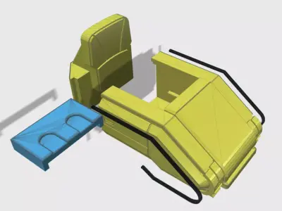 Charles Xavier Hover Chair Legends 1 12 scale 3D print model