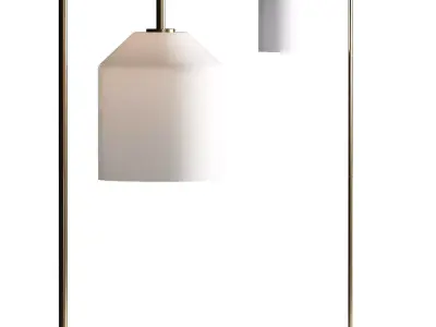 Pottery Barn City Glass Floor Lamp 3D model