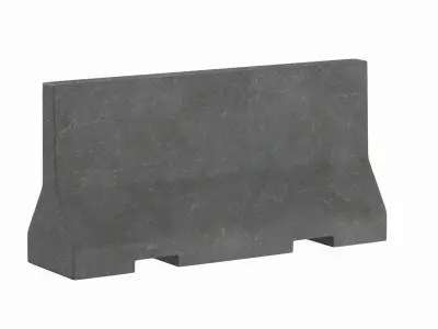 Concrete Barrier V4 3D model