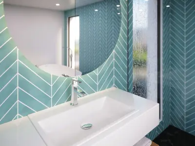 Modern Bathroom 1 3D model