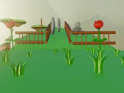 Low Poly Funny Parkour 3D model