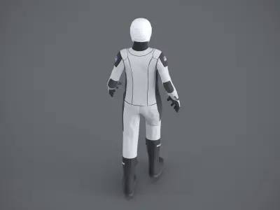 SpaceX spacesuit martian suit astronaut 3D model