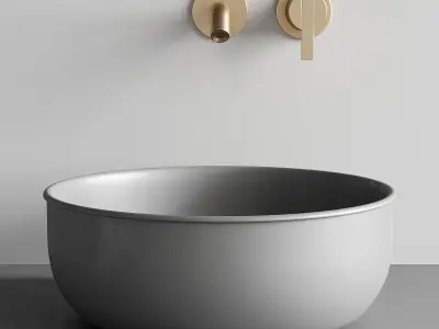 Inbani Strato Vanity Unit Set 5 3D model