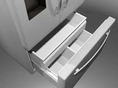 Refrigerator French Door 3D model