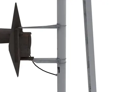 Train Traffic Light 20 3D model