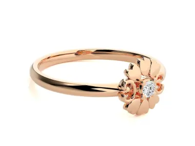 Women ring 3D print model 138