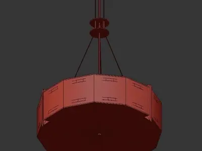 THE242 pendant light with pattern 3D model