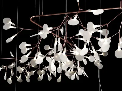 Chandelier Moooi Heracleum Endless COPPER 3D model