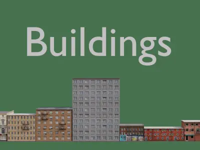 Realistic City Asset Pack Low-poly 3D model