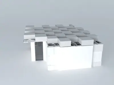 Museum interior 3D model