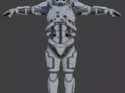 Astronaut Spacesuit 3D Model 3D model