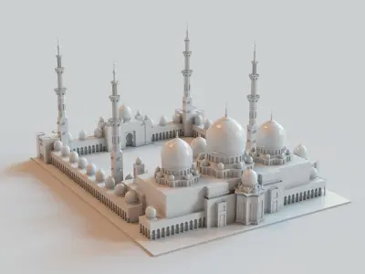 Sheikh Zayed Grand Mosque 3D print model