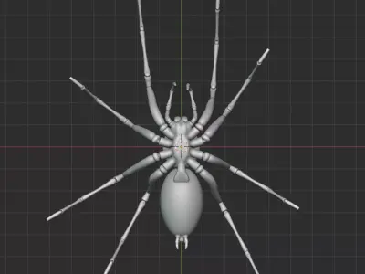 Artist Mannequin Spider Rigged 3D model