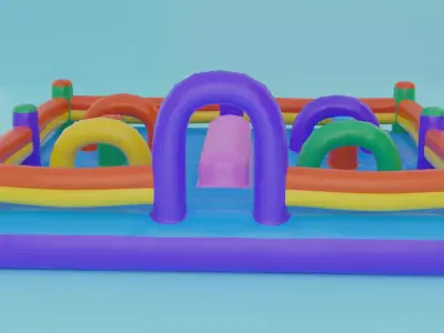 inflatable for kids large size 3D model