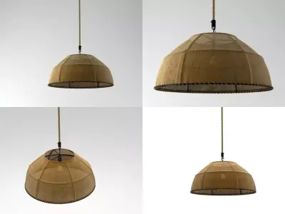 Burlap Dome pendant lamp 3D model