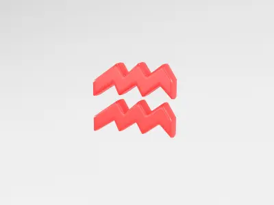 Aquarius v2 003 Low-poly 3D model