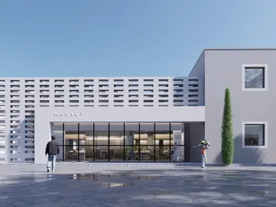 hostel Low-poly 3D model