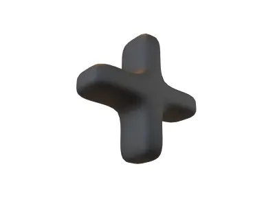 Calculation Plus Symbol V1 001 Low-poly 3D model