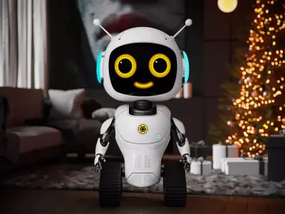 Robot-001 Low-poly 3D model