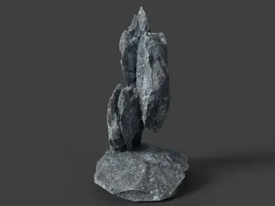 Rock 5-1 Low-poly 3D model