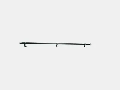 BEKRAFTA Curtain rod set 2 Low-poly 3D model