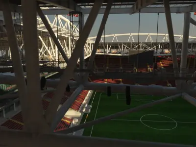 Football Soccer Stadium Spartak Moscow - Otkrytiye Arena  3D model