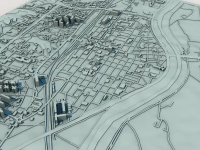 Sejong-si City South Korea 3D print model