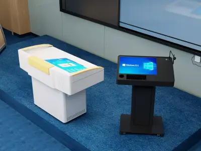 Modern Classroom Lecture Hall Interior PBR Game Ready Low-poly 3D model