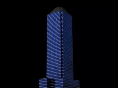 60 Wall Street - NYC Low-poly 3D model