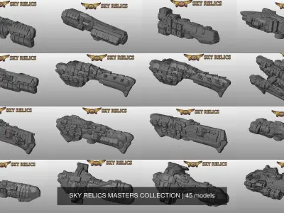 SKY RELICS MASTERS COLLECTION 3D Model Pack