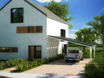 House 1 - Modern City Villa Low-poly 3D model