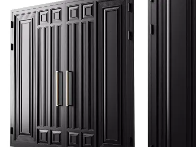 Gate black loft 01 3D model