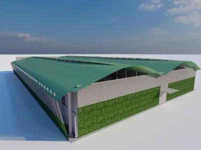 Warehouse-Warehouse Building  3D model