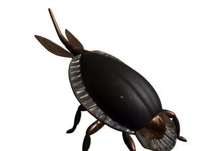 SciFi Armored Insect Creature Low-poly 3D model