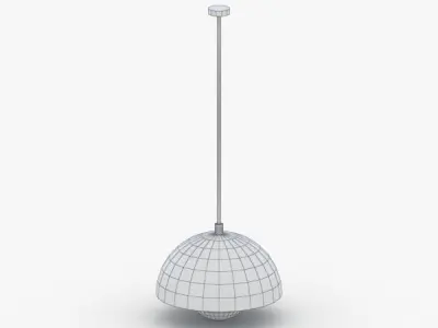 1503 - Hanging Lamp Low-poly 3D model