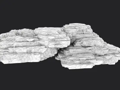 Rock 8-10 Low-poly 3D model